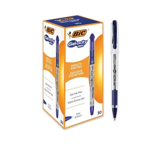 ΣΤΥΛΟ GELOCITY STIC ΜΕ ΜΠΛΕ ΜΕΛΑΝΙ 30 ΤΕΜ. BIC - 1