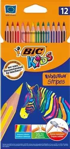 CREIOANE 12 CULORI STRIPES BIC - 1