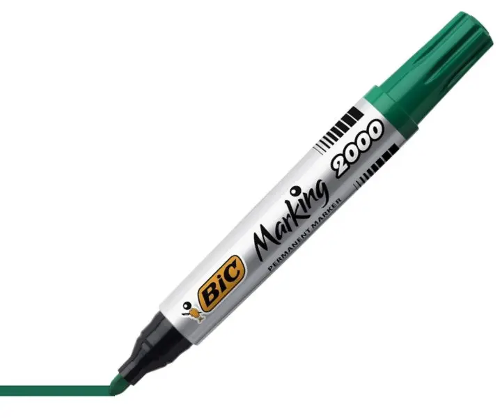 КУТИЯ 12 БР. ПЕРМАНЕНТЕН МАРКЕР BIC - ЗЕЛЕН - image 2