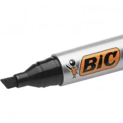 ПЕРМАНЕНТЕН МАРКЕР СКОСЕН ВРЪХ BIC - ЧЕРЕН - image 1