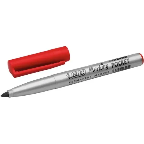Marker permanent FINE BIC - roșu - 2
