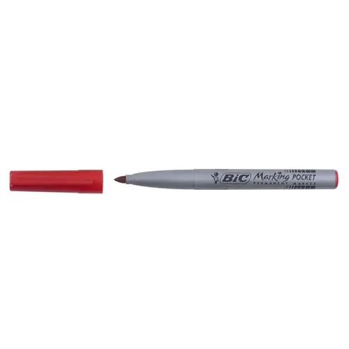 Marker permanent FINE BIC - roșu - 1