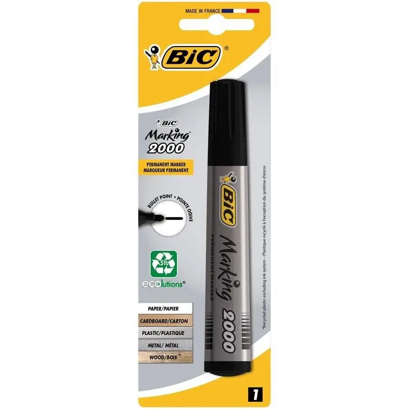 MARKER PERMANENT BL1 BIC - NEGRU