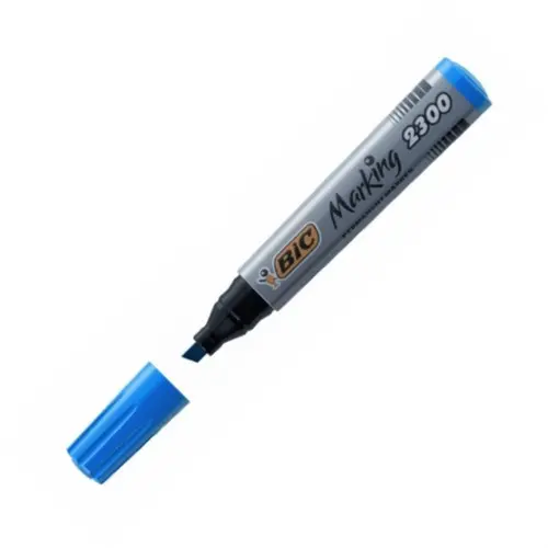 ПЕРМАНЕНТЕН МАРКЕР СКОСЕН ВРЪХ BIC - СИН - image 2