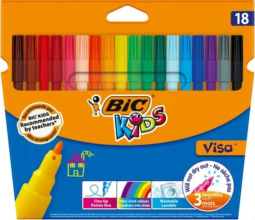 ΜΑΡΚΑΔΟΡΟΙ VISA 18τμχ. BIC - 1