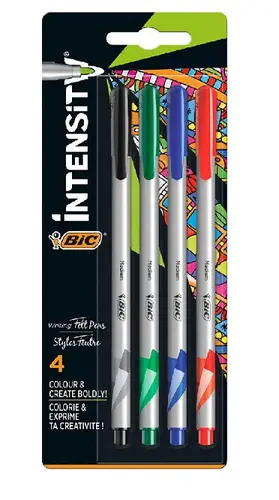 Linere colorate Intensity Medium Mix 4 BIC - 1
