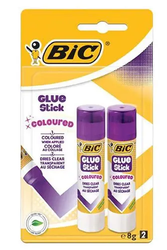 Blister set lipici solid 8 g 2 buc. BIC - 1