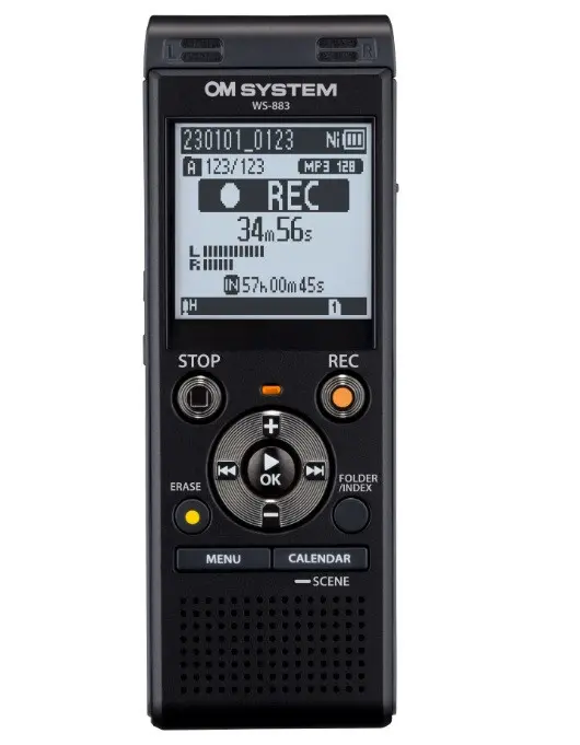 ΡΕΜΠΟΡΤΕΡ ΦΩΝΗΣ WS-883 OLYMPUS - ΜΑΥΡΟ