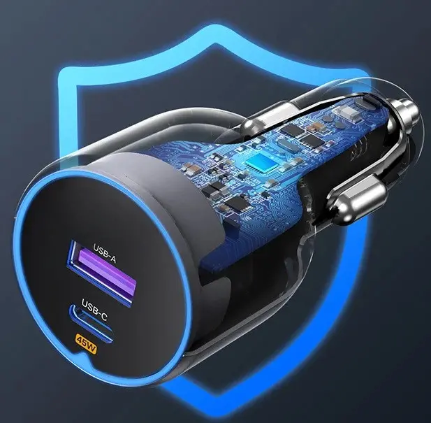 ЗАРЯДНО ЗА КОЛА 1xUSB-C+1xUSB A,63W EC701 UGREEN - image 2