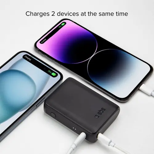 POWER BANK 10 000mAh,2xUSB-C,1xUSB A,10W SBS - BLACK - image 5