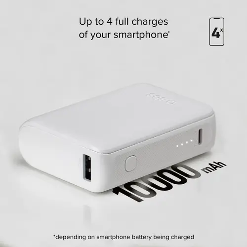 POWER BANK 10 000mAh, 2xUSB-C, 1xUSB A, 10W, SBS - ALB - 5