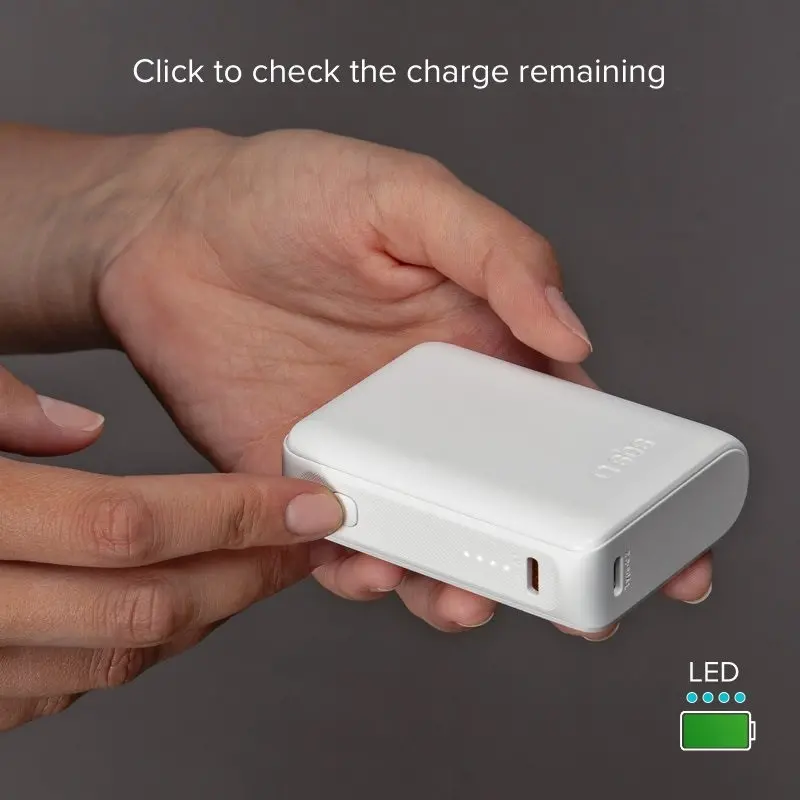 POWER BANK 10 000mAh,2xUSB-C,1xUSB A,10W, SBS - БЯЛ - image 8