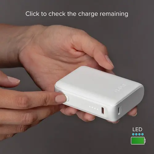 POWER BANK 10 000mAh,2xUSB-C,1xUSB A,10W, SBS - БЯЛ - image 8