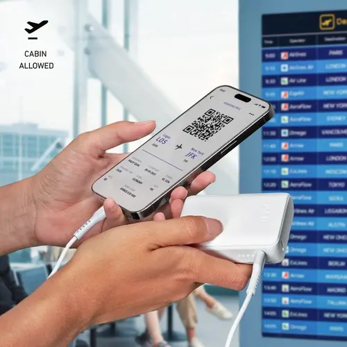 POWER BANK 10 000mAh,2xUSB-C,1xUSB A,10W, SBS - БЯЛ - image 9