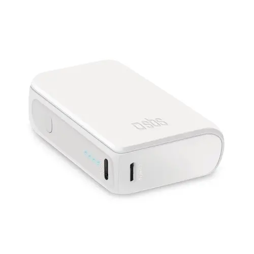 POWER BANK 10 000mAh,2xUSB-C,1xUSB A,10W, SBS - БЯЛ