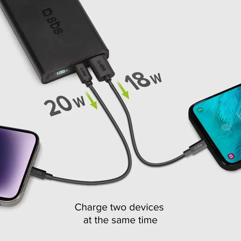 Powerbank 10000mAh, 1xUSB C, 1xUSB A, PD 20W, LCD SBS - image 4