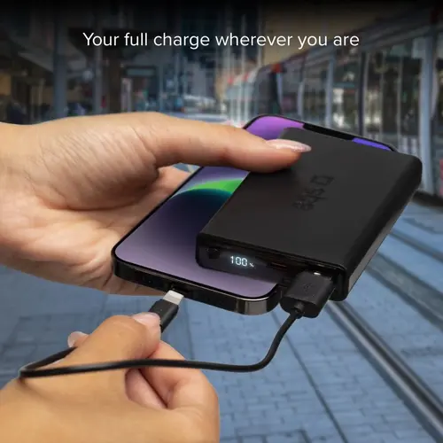 Baterie externă 10000mAh, 1xUSB C, 1xUSB A, PD 20W, LCD SBS - 6