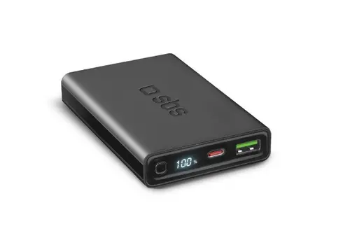POWER BANK 10000mAh,1xUSB C,1xUSB A,PD 20W,LCD SBS