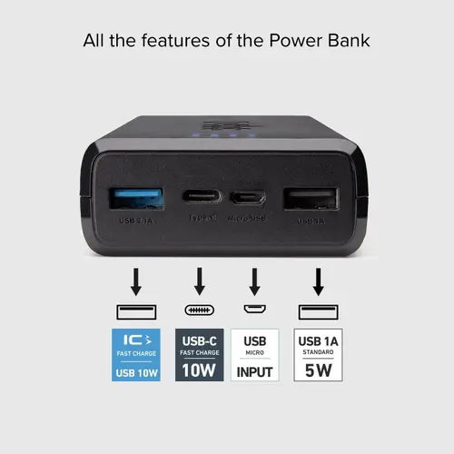 POWER BANK 20 000mAh, 2xUSB A, SBS - ЧЕРЕН - image 2