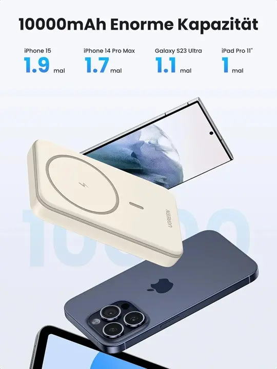 POWER BANK 10 000mAh Mini MAGNETIC WI PB561 UGREEN - image 2
