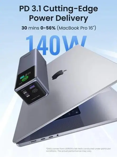 POWER BANK 25 000mAh, 200W PB722 UGREEN - СИВ - image 3