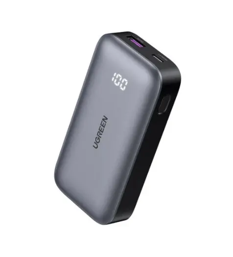 POWER BANK 10 000mAh, 30W, MINI PB502 UGREEN - СИВ - image 1