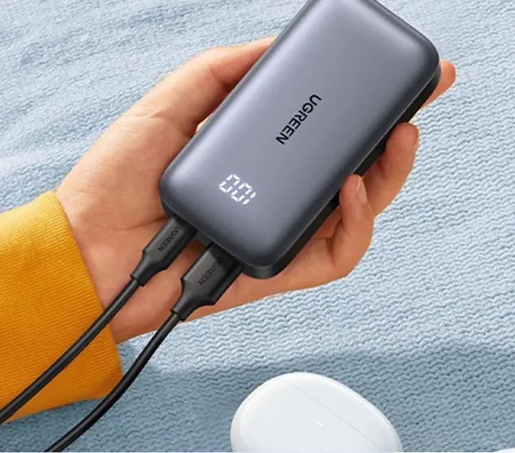POWER BANK 10 000mAh, 30W, MINI PB502 UGREEN - СИВ - image 7