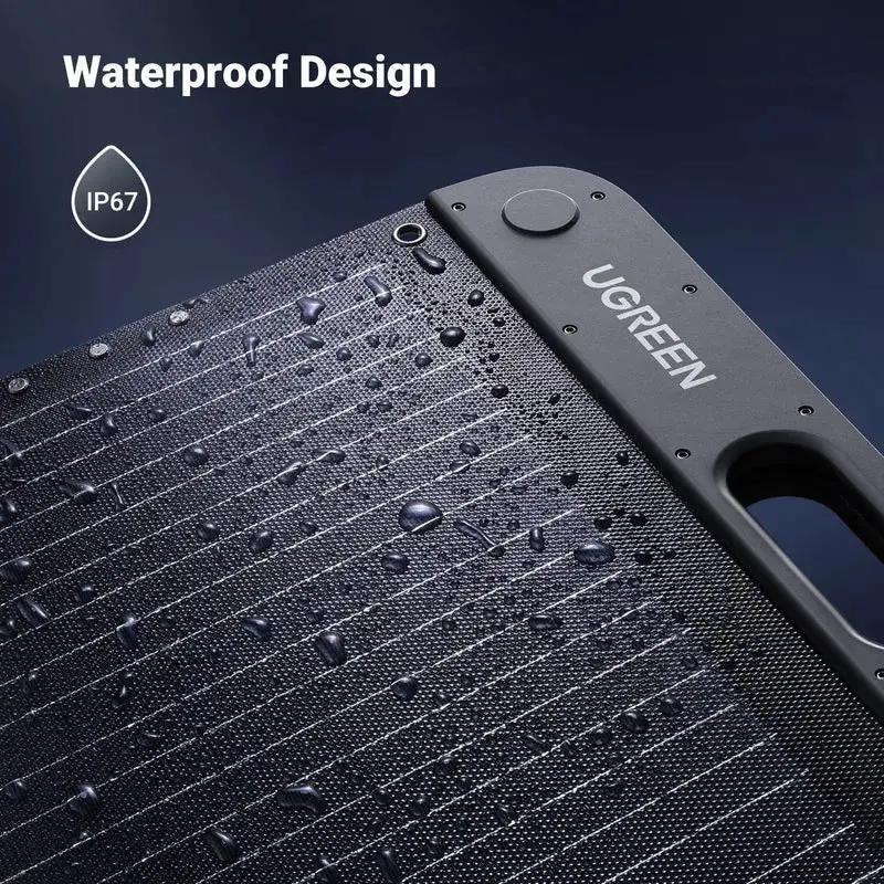 СОЛАРЕН ПАНЕЛ ЗА ЗАРЕЖДАЩИ СТАНЦИИ SC100 SOLAR PANEL 100W, 5.5A UGREEN - image 3