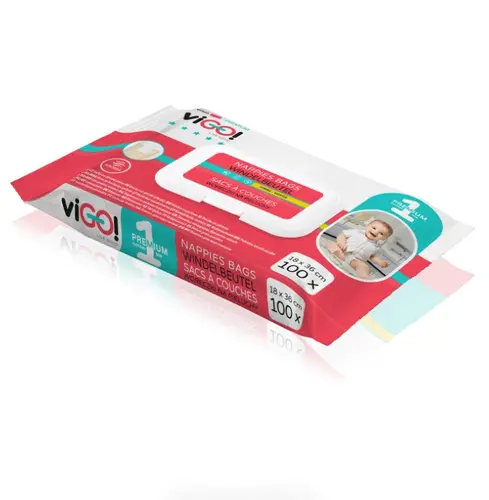 ТОРБИЧКИ ЗА ПЕЛЕНИ 100 БР. PREMIUM VIGO - image 1