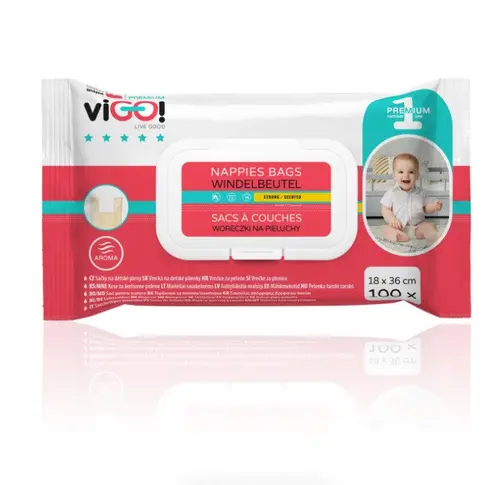 ТОРБИЧКИ ЗА ПЕЛЕНИ 100 БР. PREMIUM VIGO