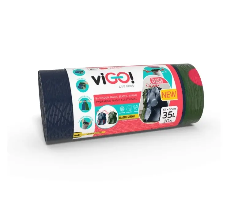 ТОРБИ ЗА СМЕТ С ЛАСТИЧНА ЛЕНТА 35L 10БР MAGIC VIGO
