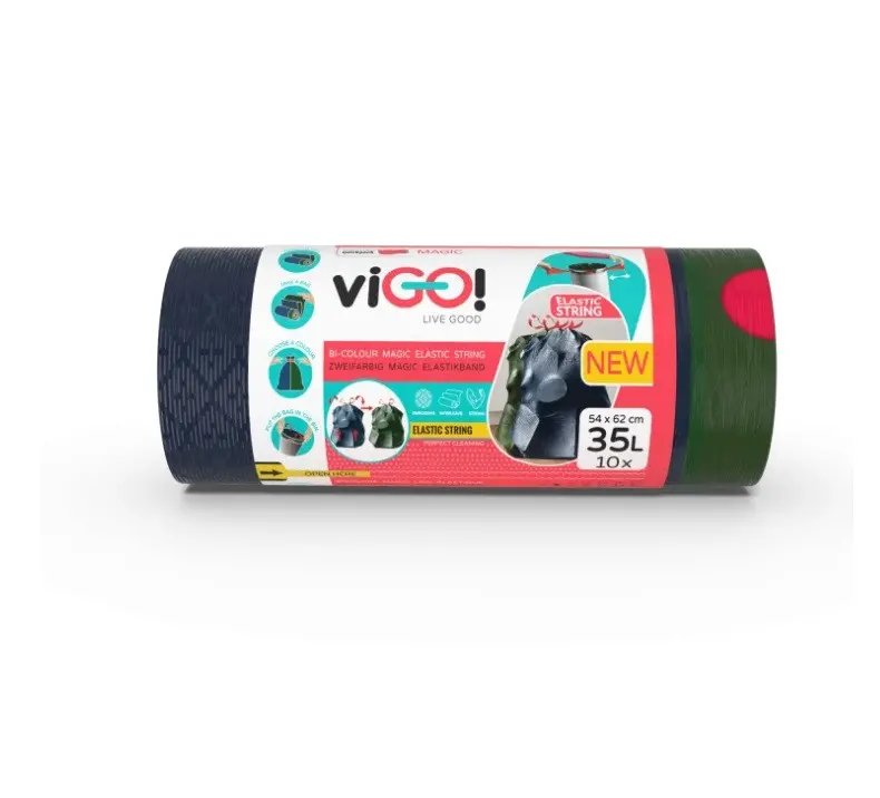ТОРБИ ЗА СМЕТ С ЛАСТИЧНА ЛЕНТА 35L 10БР MAGIC VIGO - image 3