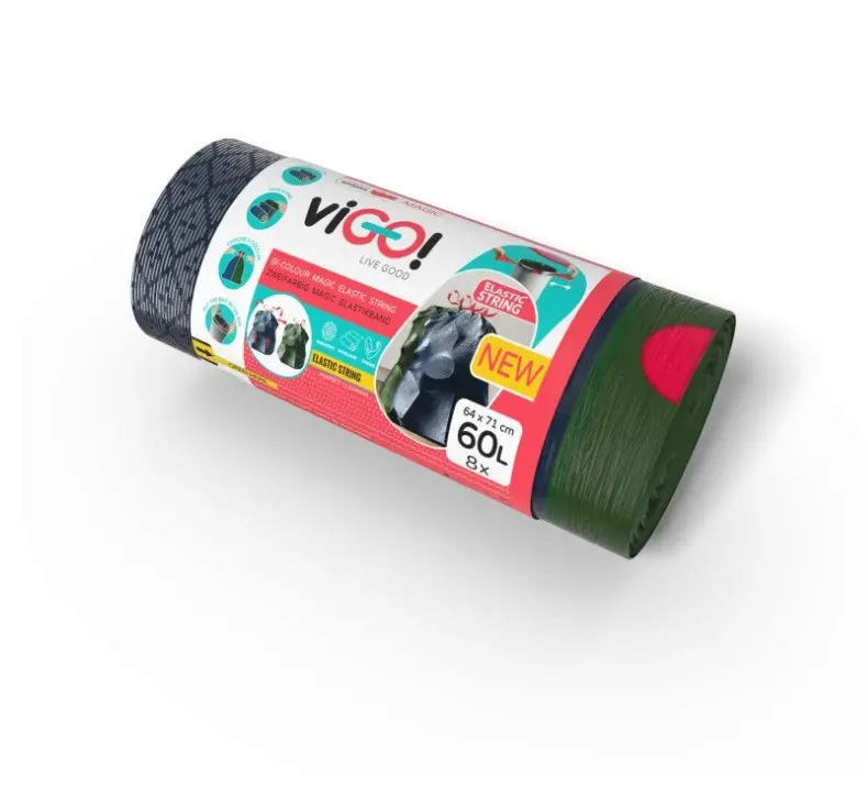 Saci de gunoi cu elastic 60L 8 buc. MAGIC VIGO
