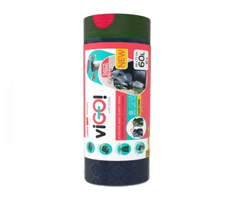 ТОРБИ ЗА СМЕТ С ЛАСТИЧНА ЛЕНТА 60L 8БР MAGIC VIGO - image 2