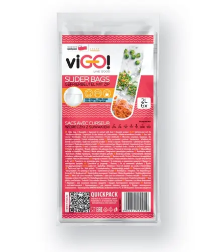 ПЛИК ЗА ХРАНА С ПЛЪЗГАЧ 6 БР. STANDARD VIGO