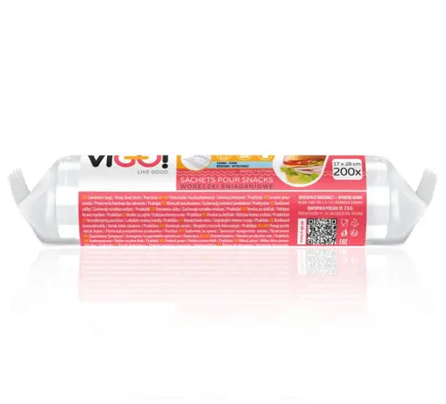 ПЛИК ЗА ХРАНИТЕЛНИ ПРОДУКТИ РАЗМЕР 17 Х 28 СМ. 200 БР. STANDARD VIGO - image 1