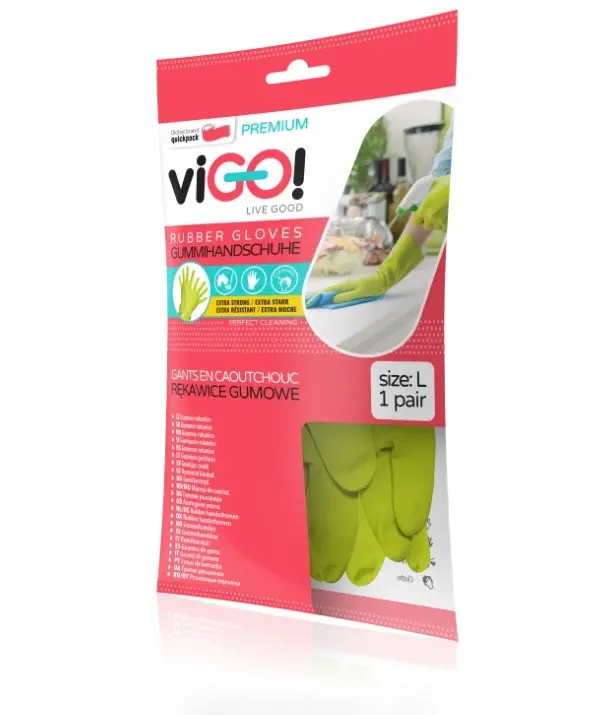 Mănuși de menaj din cauciuc L PREMIUM VIGO - image 1