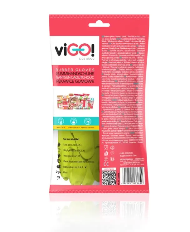 Λαστιχένια γάντια οικιακής χρήσης L PREMIUM VIGO - image 3