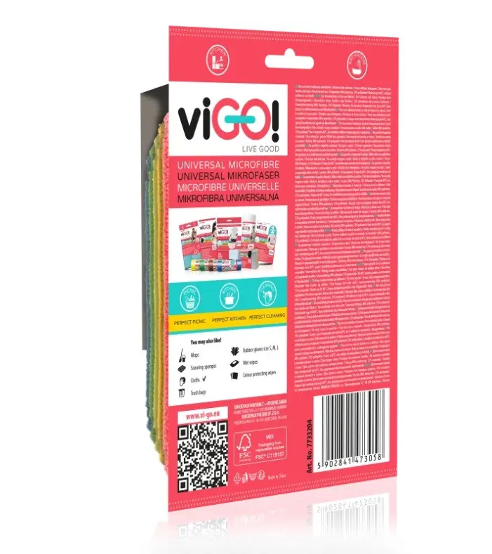 УНИВЕРСАЛНИ МИКРОФИБЪРНИ КЪРПИ 5 БР. PREMIUM VIGO - image 2