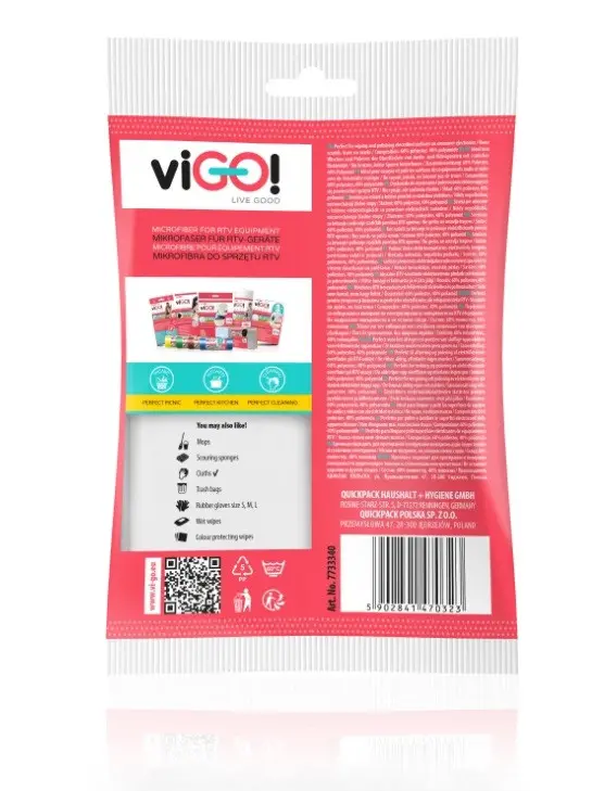 Lavetă din microfibră pentru praf DUST-FREE 3 buc. PREMIUM VIGO - image 2