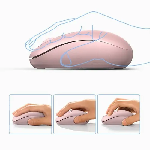 БЕЗЖИЧНА КОМПЮТЪРНА МИШКА 2400 dpi МU105 UGREEN - CHERRY PINK - image 1
