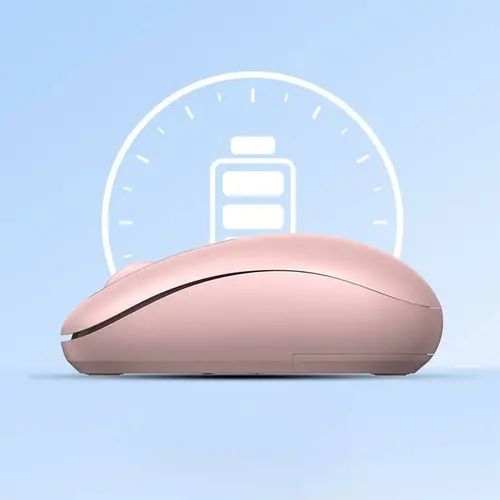 БЕЗЖИЧНА КОМПЮТЪРНА МИШКА 2400 dpi МU105 UGREEN - CHERRY PINK - image 5