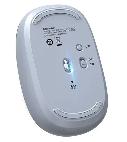 БЕЗЖИЧНА КОМПЮТЪРНА МИШКА 2400 Dpi МU105 UGREEN - DUSTY BLUE - image 2
