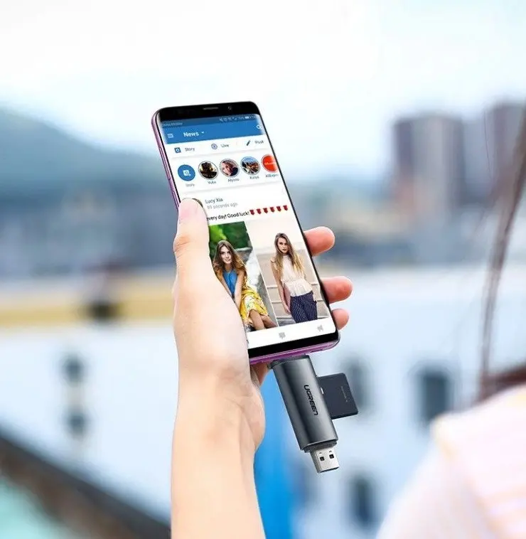 Cititor de carduri CM185 Card Reader USB-C/USB-A, SD/micro SD UGREEN - image 1