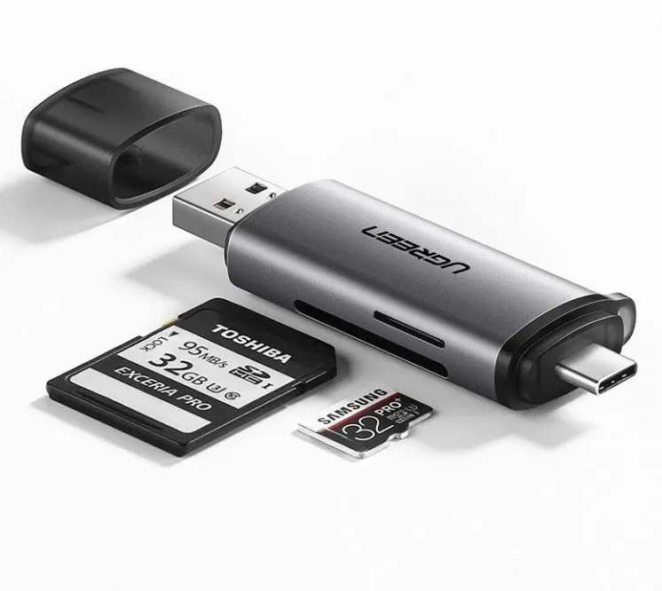 ЧЕТЕЦ ЗА КАРТИ CM185 CARD READER USB-C/USB-A, SD/micro SD UGREEN - image 4
