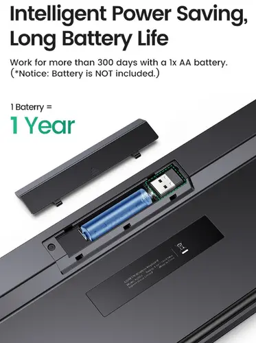 КЛАВИАТУРА БЕЗЖИЧНА BG, CHOCOLATE MEM KU004 UGREEN - image 3