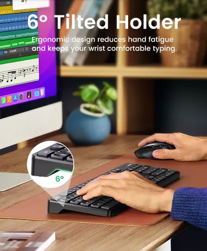 КЛАВИАТУРА БЕЗЖИЧНА BG, CHOCOLATE MEM KU004 UGREEN - image 4