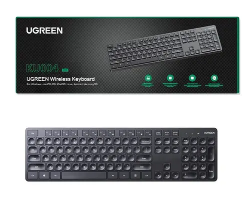 КЛАВИАТУРА БЕЗЖИЧНА BG, CHOCOLATE MEM KU004 UGREEN