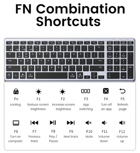 КЛАВИАТУРА БЕЗЖИЧНА KU005 ULTRA SLIM UGREEN - image 11