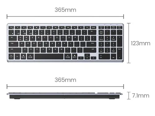 КЛАВИАТУРА БЕЗЖИЧНА KU005 ULTRA SLIM UGREEN - image 13